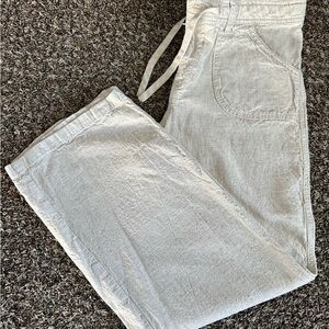 H&M women’s Cream Textured wide leg Pants